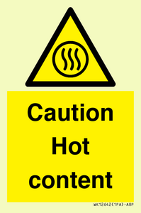 Caution Hot content